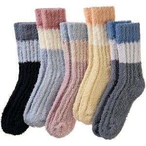 ❤️Women Fuzzy Microfiber Soft Cozy Plush Fluffy Socks Warm Comfy Thermal Socks